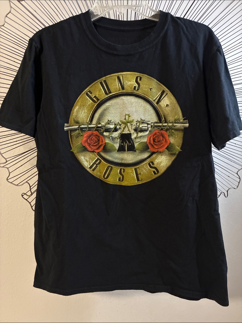 Guns N Roses Tee Shirt Black 100% Cotton Size M